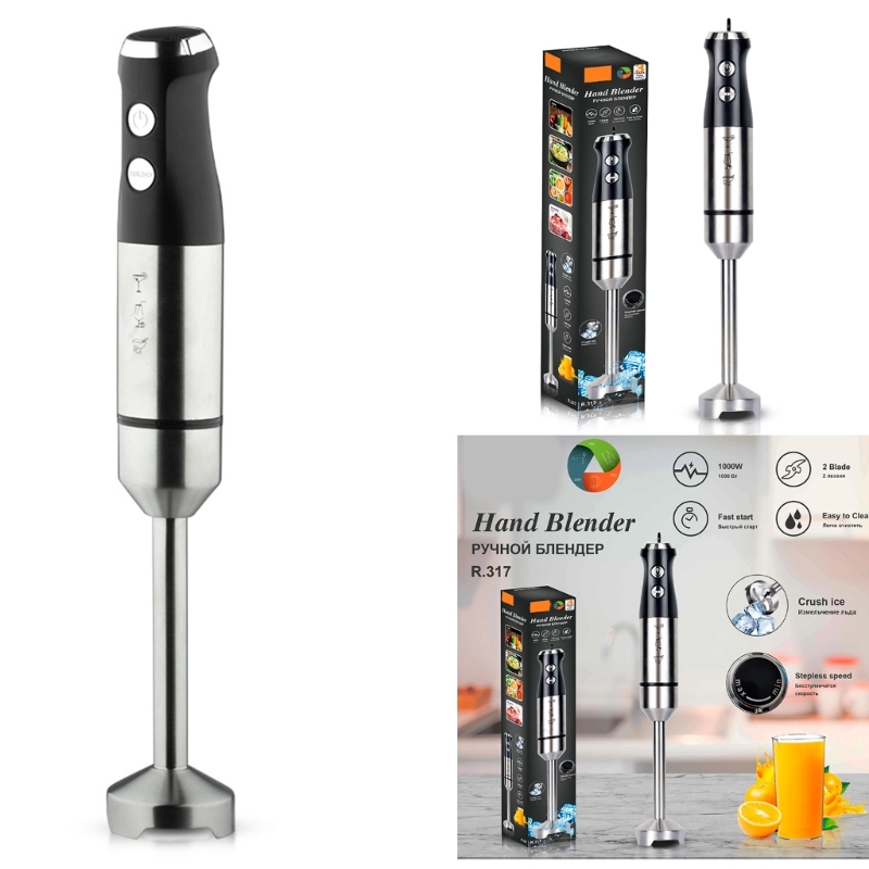 Baby Food Blender - Pencampur tangan elektrik 1000W, pencampur tangan
