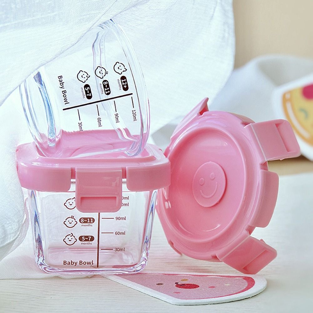 Baby Food Dispenser - Kotak penyimpanan makanan kaca baru 170ml,