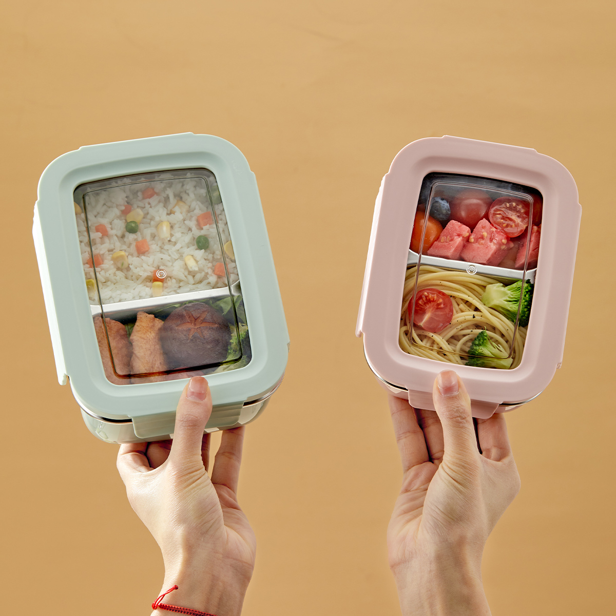 Baby Food Warmer Portable - Kotak Makan Siang Kompartemen Baja Tahan