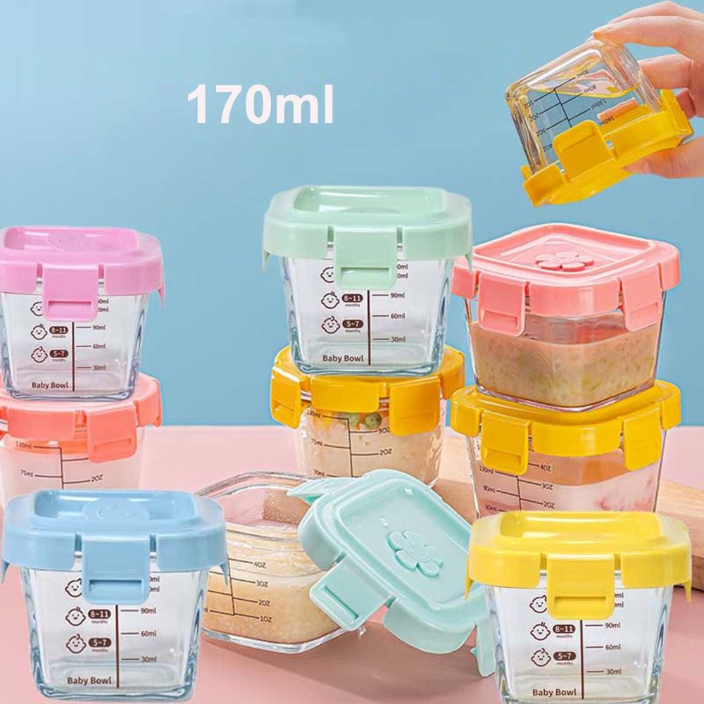 Baby Food In Jars - Kotak penyimpan makanan kaca 170ml, cangkir
