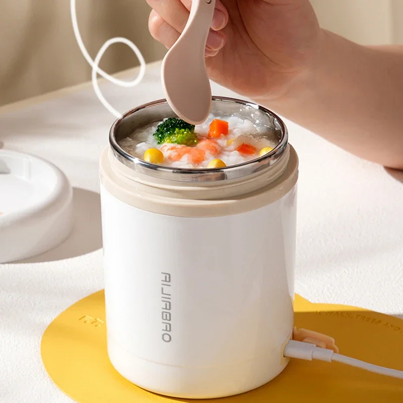 Baby Food Warmer Portable - Kotak makan siang elektrik USB portabel,