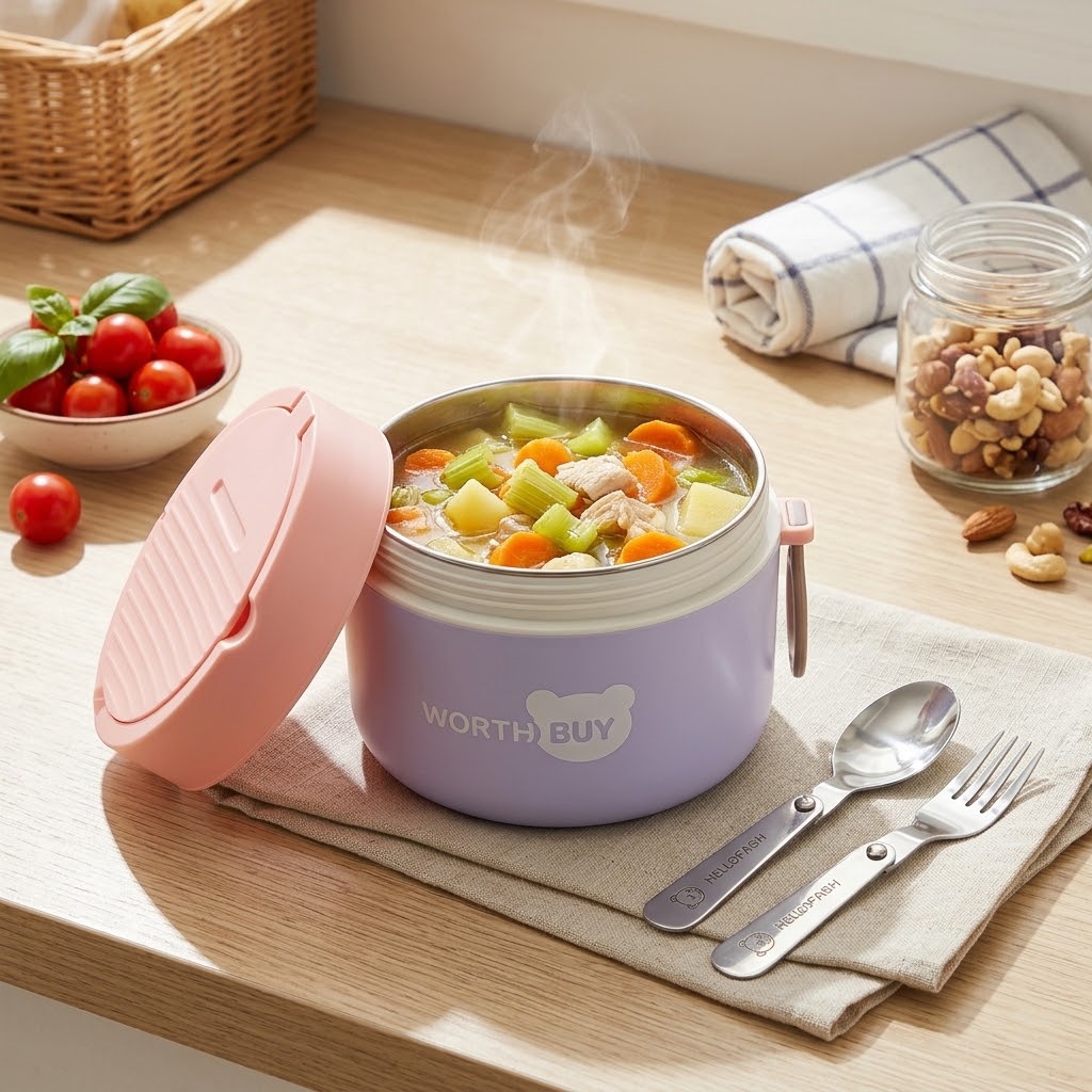 Baby Food Warmer Portable - Kotak Makan Termal Stainless Steel 304