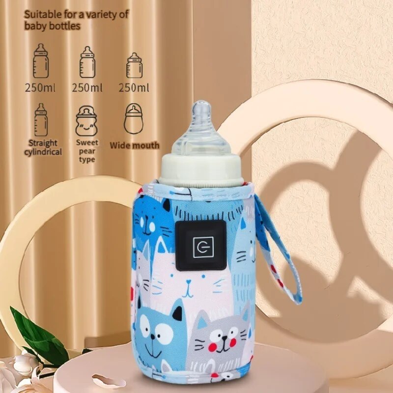 Baby Food Warmer Portable - Botol susu USB Universal bayi, penghangat