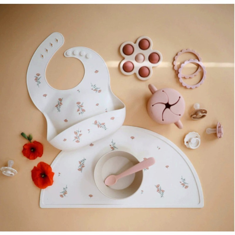 Setelan Bib Makan Lucu, Bib Ma - Baby Food Grade ulasan dan harga