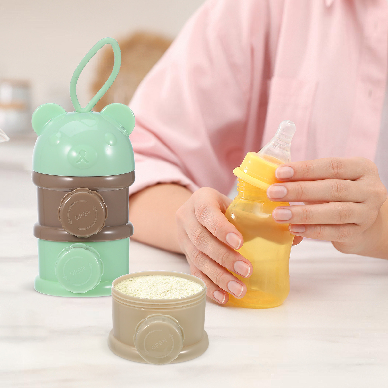 Kotak Bubuk Susu Portabel 4 Se - Baby Food For Travelling ulasan dan harga