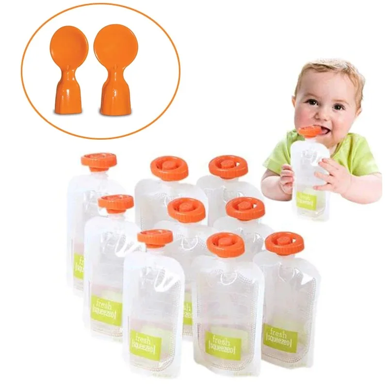 50 buah Kantong Penyimpanan Ma - Baby Food Organic Pouches ulasan dan harga