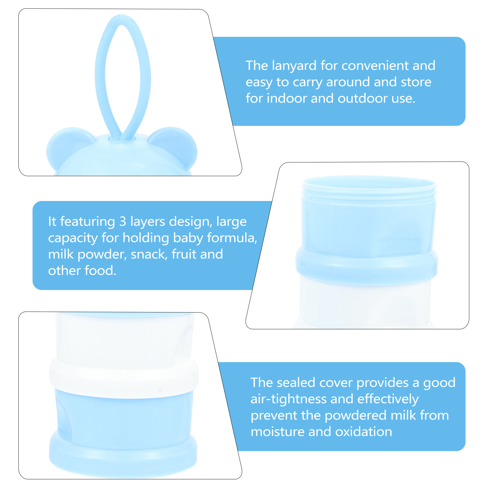 Kotak Bubuk Susu 3 Lapis, Wada - Baby Food For Travelling ulasan dan harga