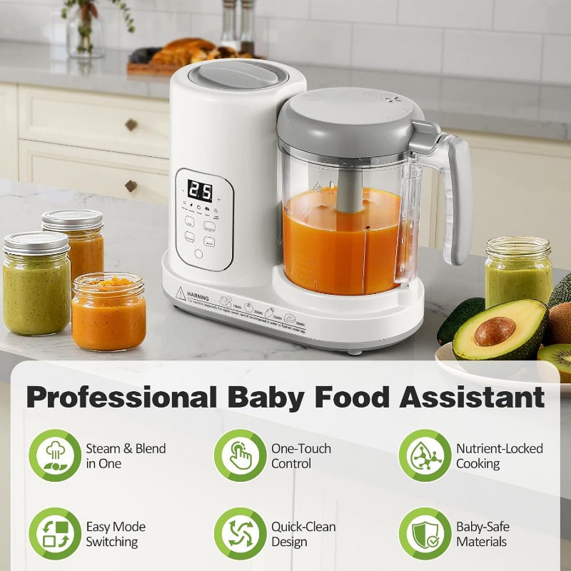 Pembuat Makanan Bayi Steamer B - Baby Food Blender ulasan dan harga