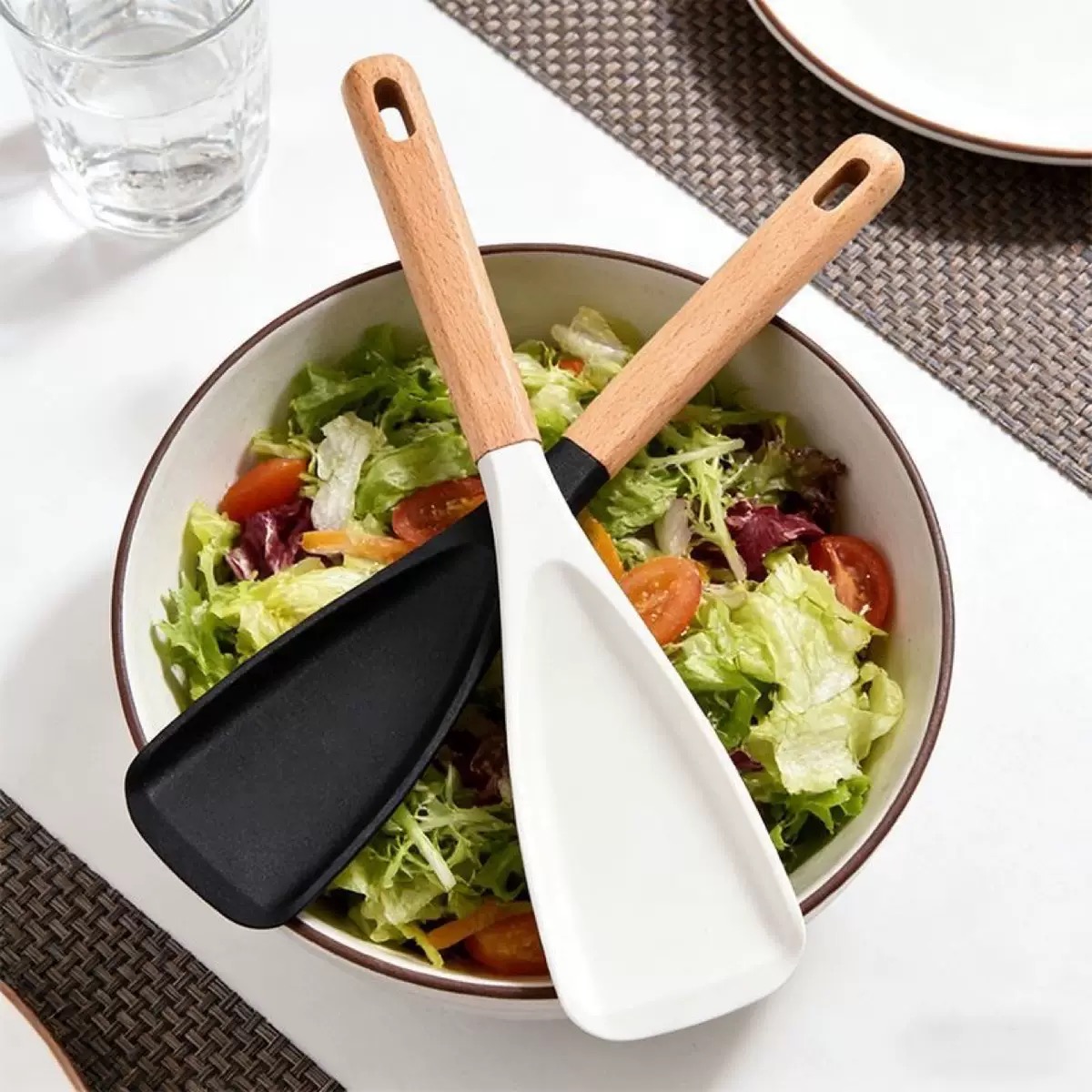 Spatula Salad dengan Gagang Ka - Baby Food Grade ulasan dan harga