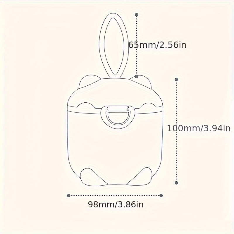 1 Buah Kotak Susu Bubuk Empat  - Baby Food Dispenser ulasan dan harga