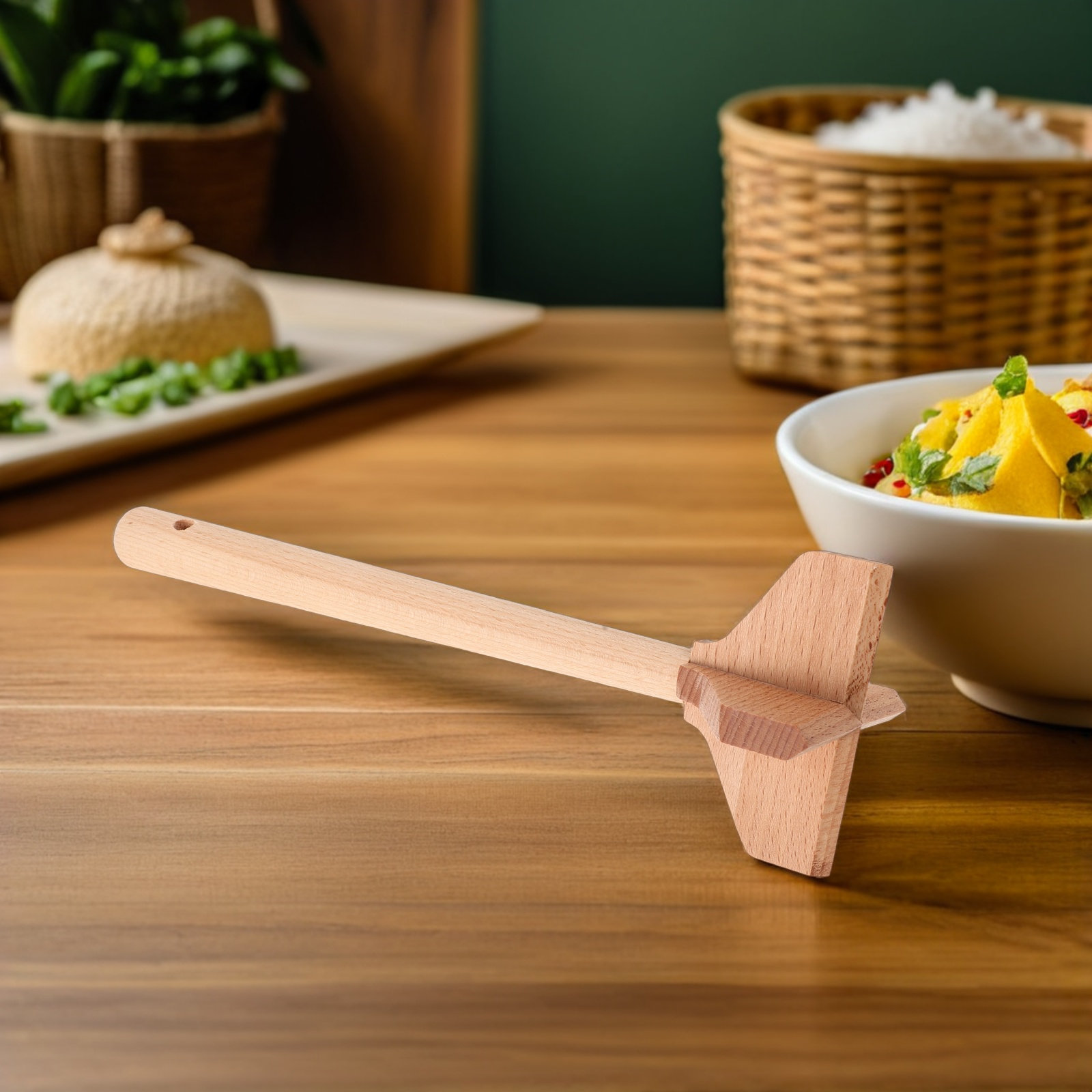 Alat Penghancur Kentang Kayu W - Baby Food Avocado ulasan dan harga